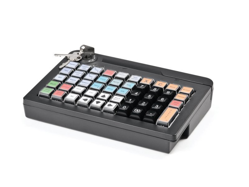 Программируемая клавиатура АТОЛ KB-50-U (rev.2) черная c ридером магнитных карт на 1-3 дорожки